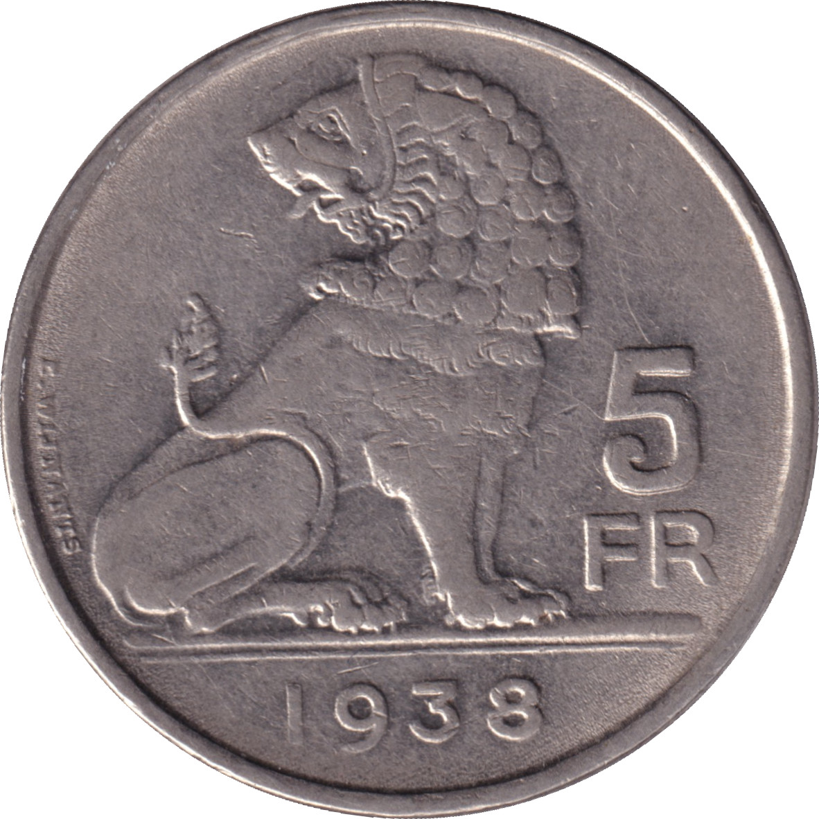 5 francs - Léopold III - Wynants