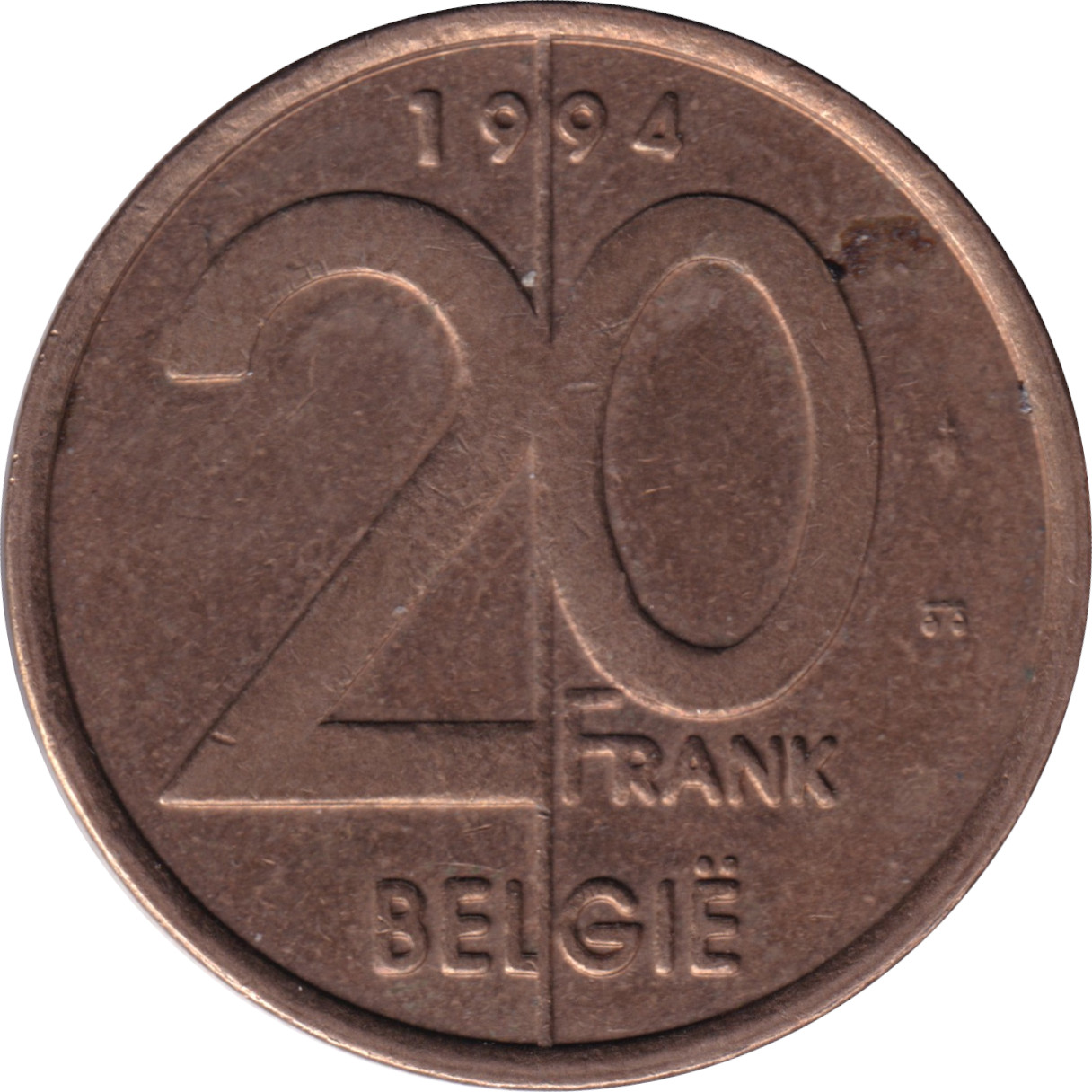 20 francs - Albert II