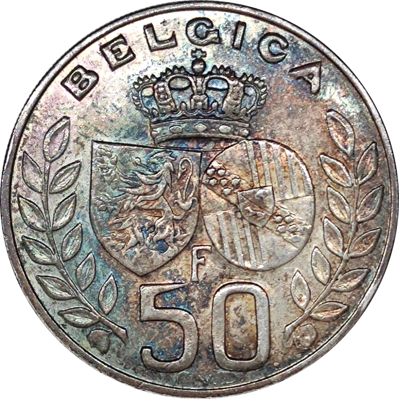 50 francs argent - Mariage royal