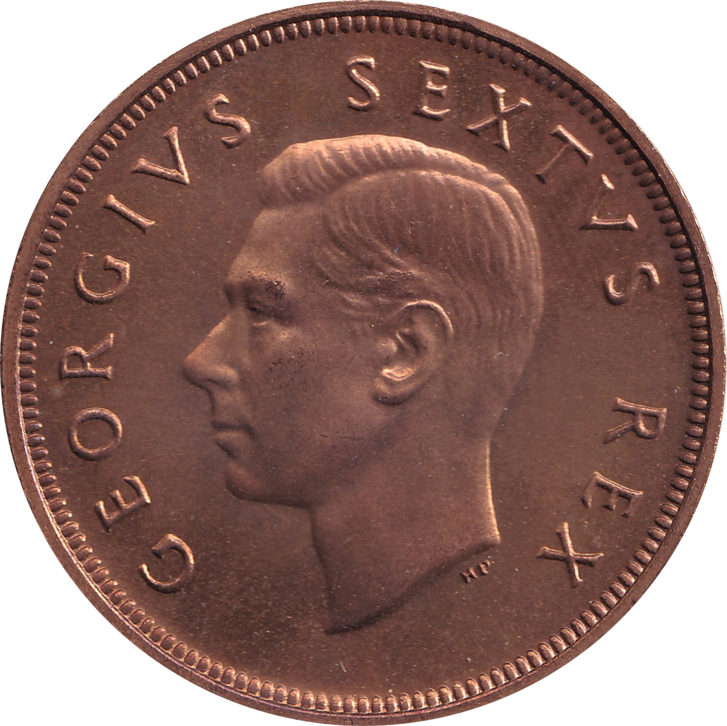 1 penny - Georges VI - Roi - South Suid