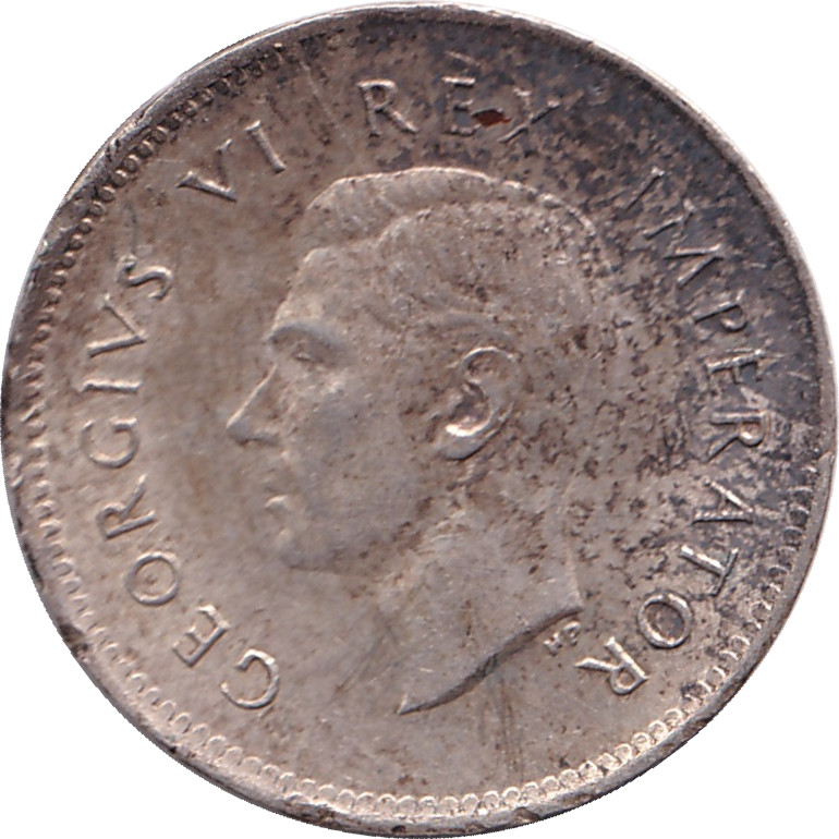 3 pence silver - George VI - Emperor