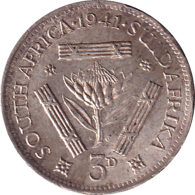 3 pence silver - George VI - Emperor