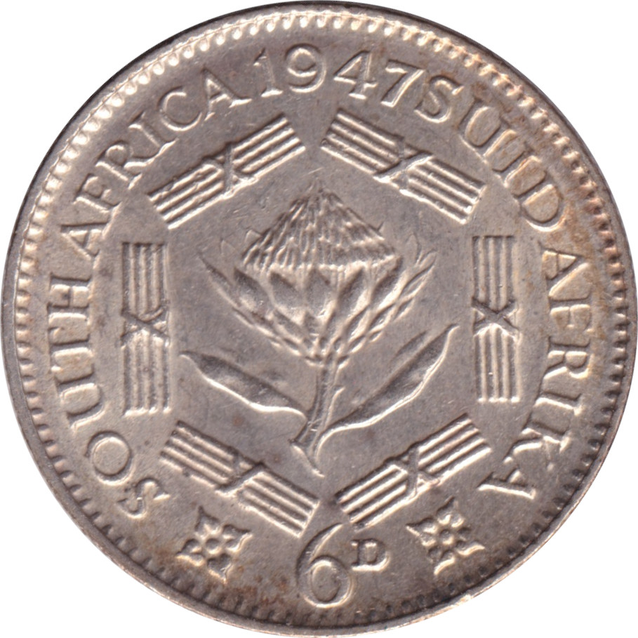 6 pence silver - George VI - Emperor