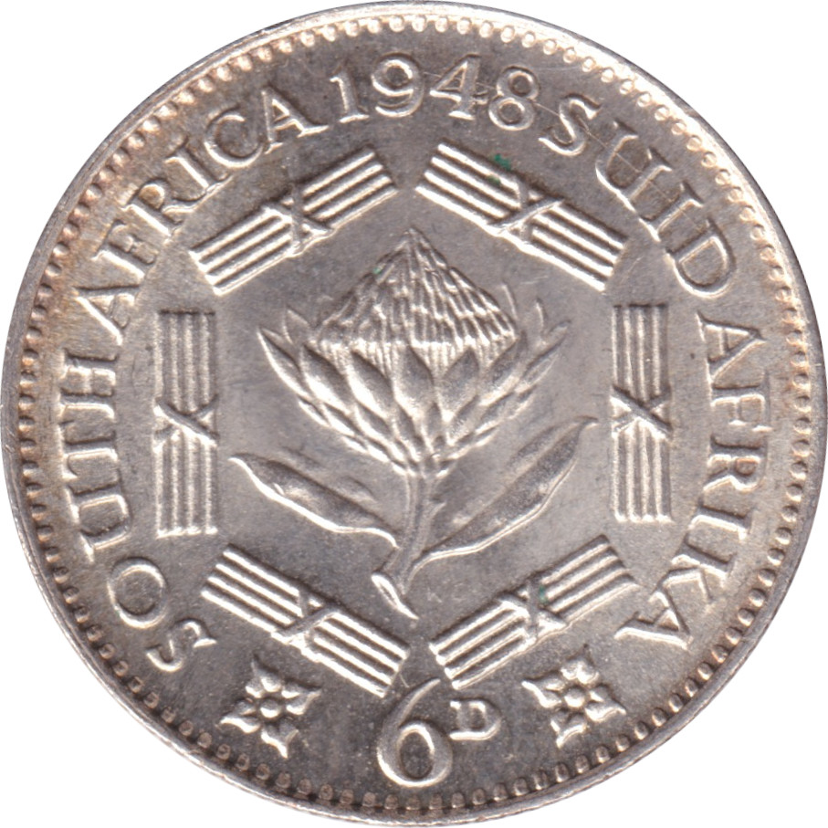 6 pence silver - George VI - King