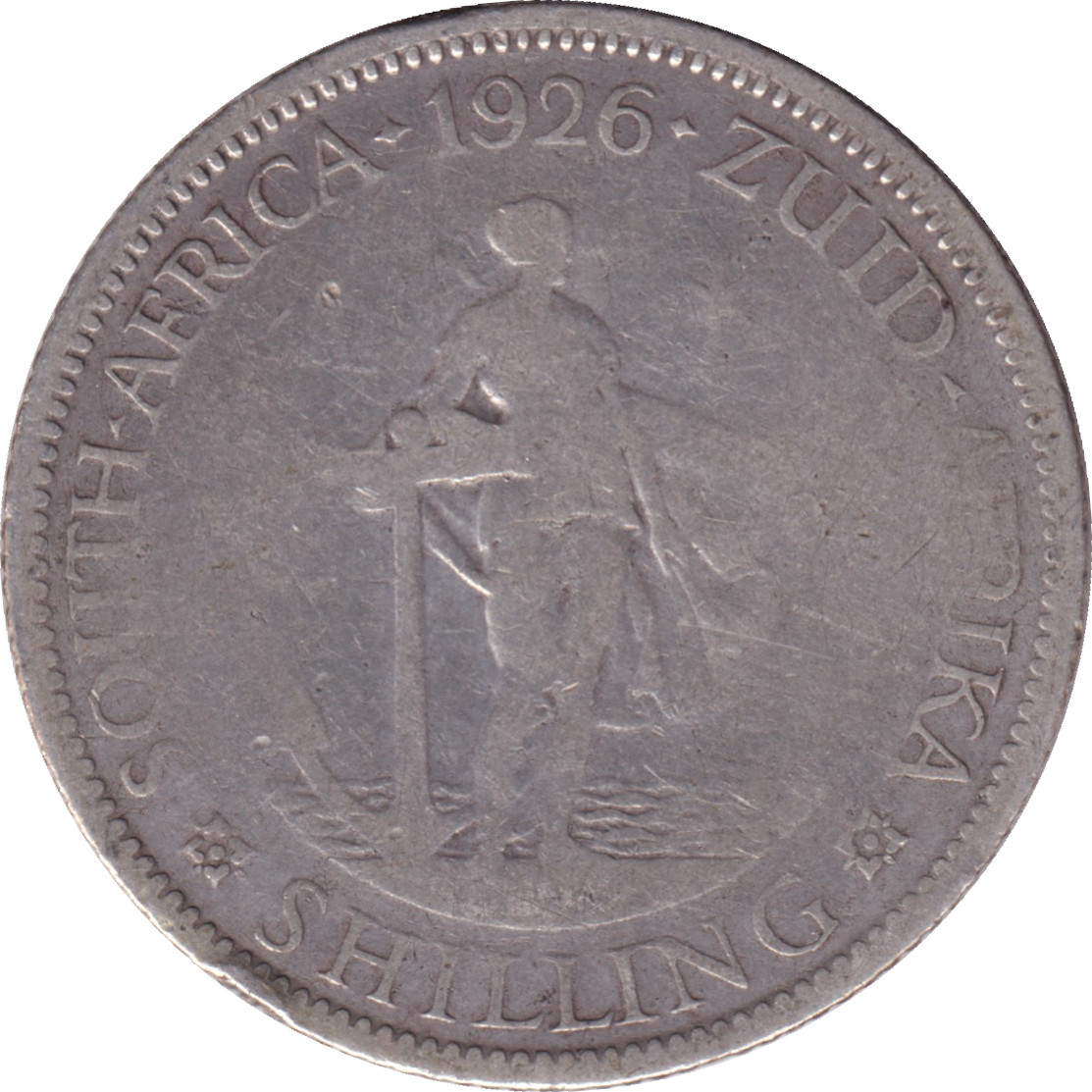 1 shilling silver - George V - Zuid