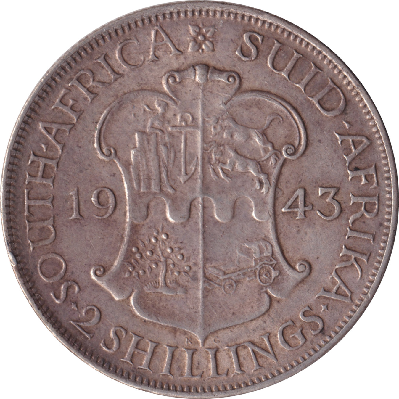 2 shillings silver - George VI - Emperor