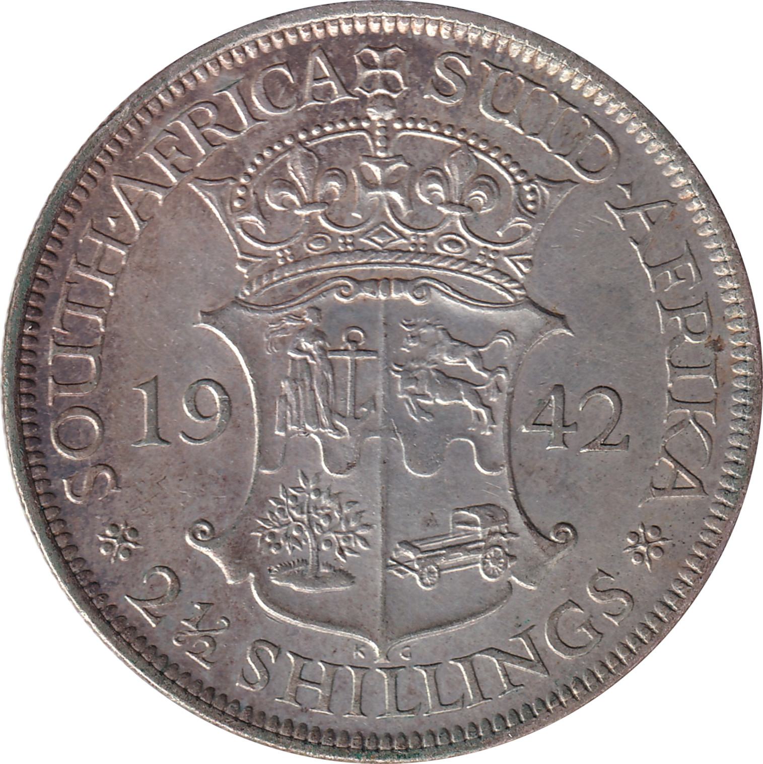 2 1/2 shillings silver - George VI - Emperor