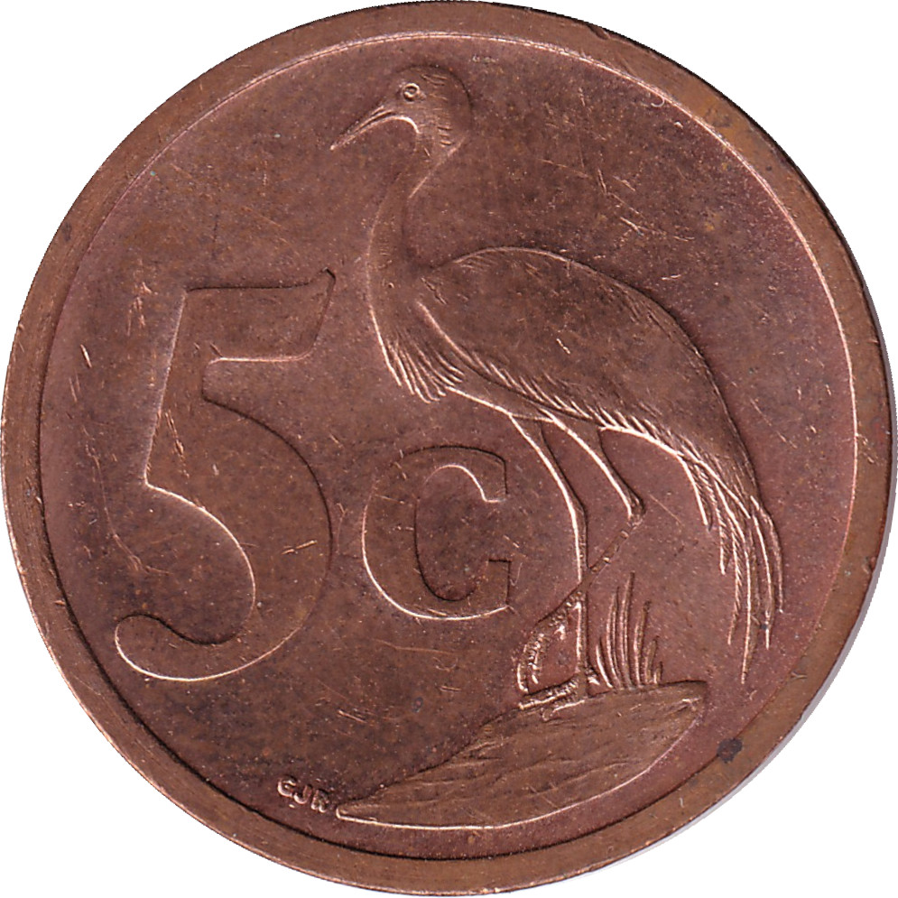 5 cents - Armoiries modifiées