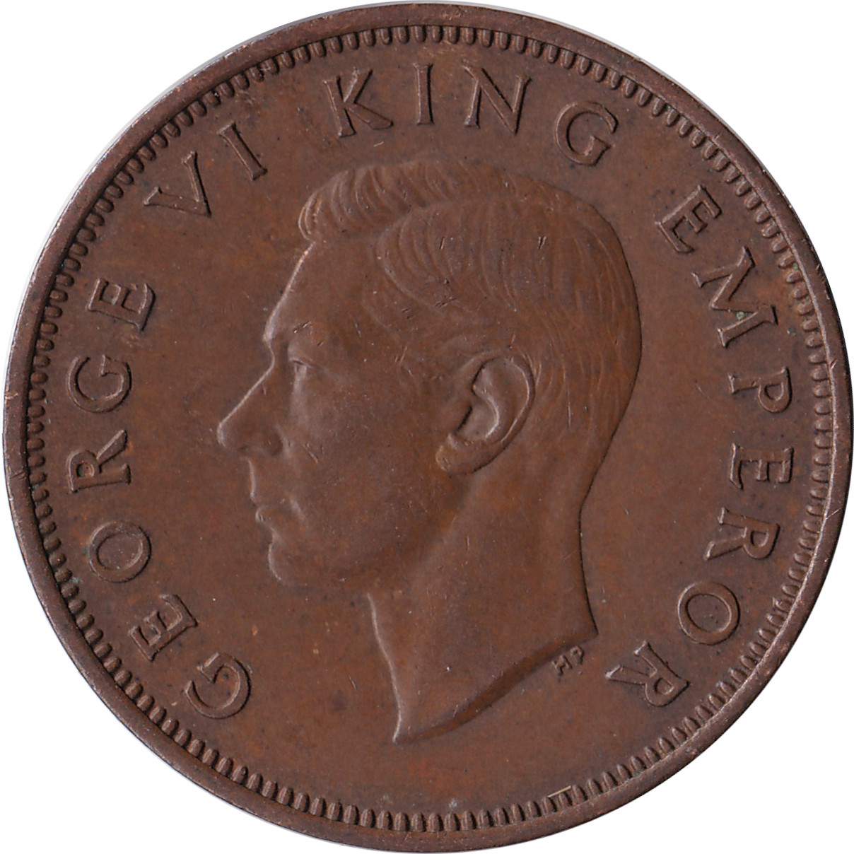 1/2 penny - Georges VI - Empereur