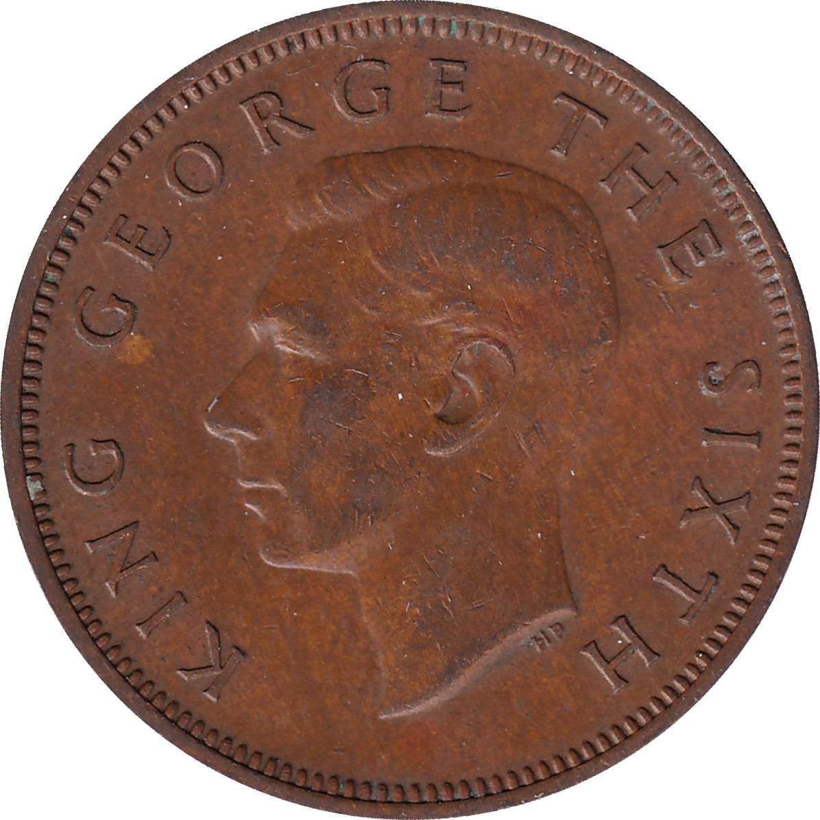 1/2 penny - George VI - King