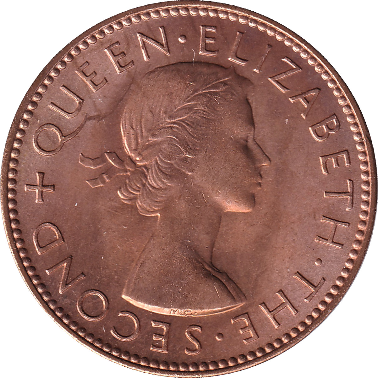 1/2 penny - Elizabeth II