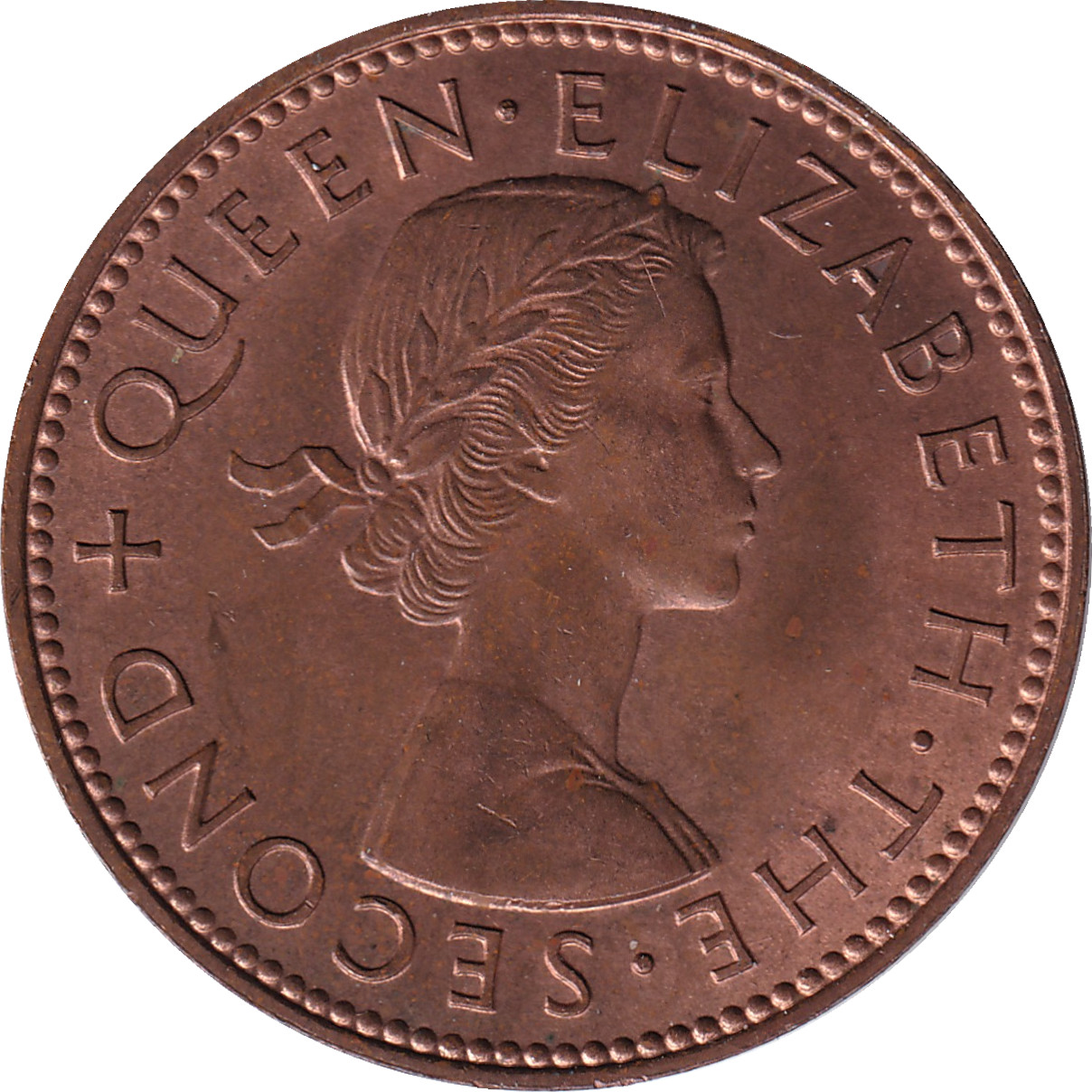 1/2 penny - Elizabeth II