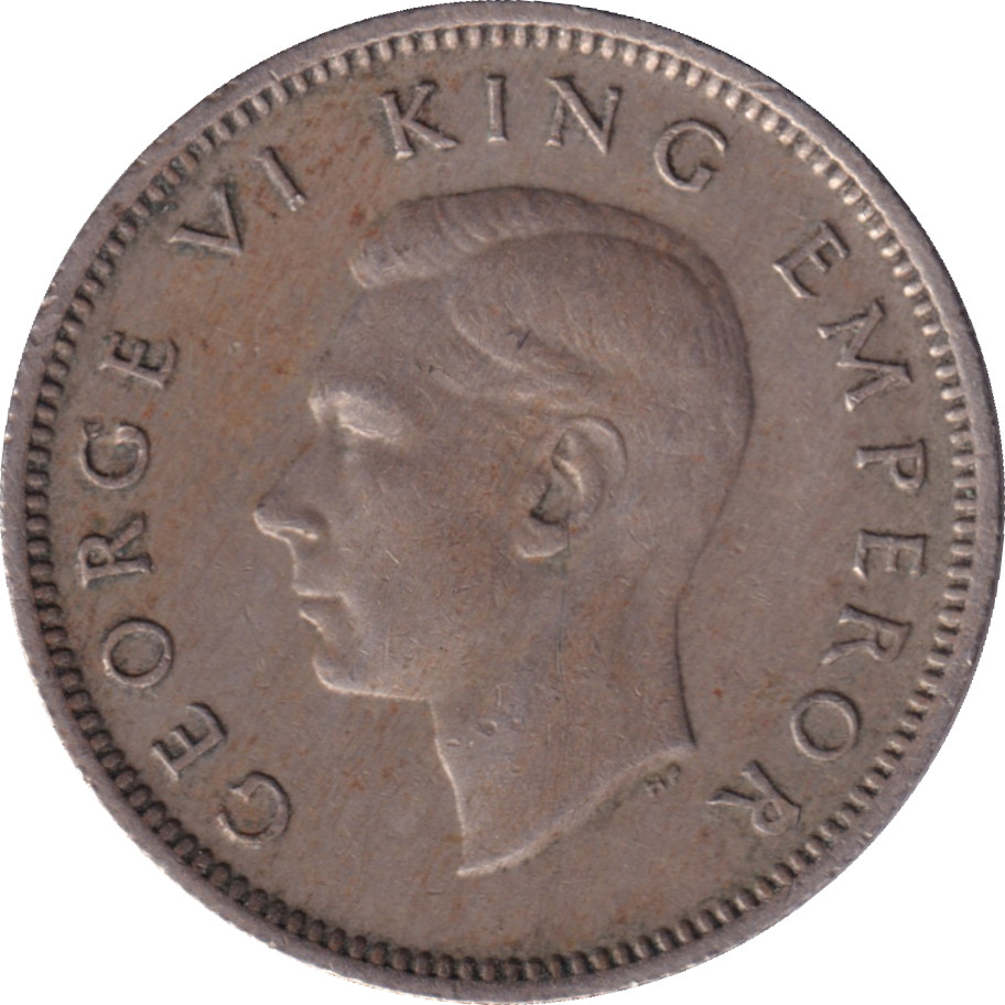 6 pence - George VI - 	Emperor