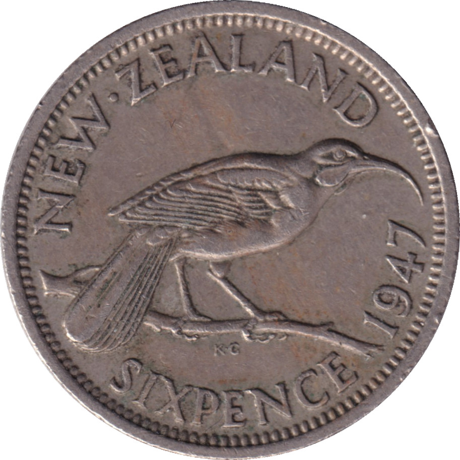 6 pence - Georges VI - Empereur