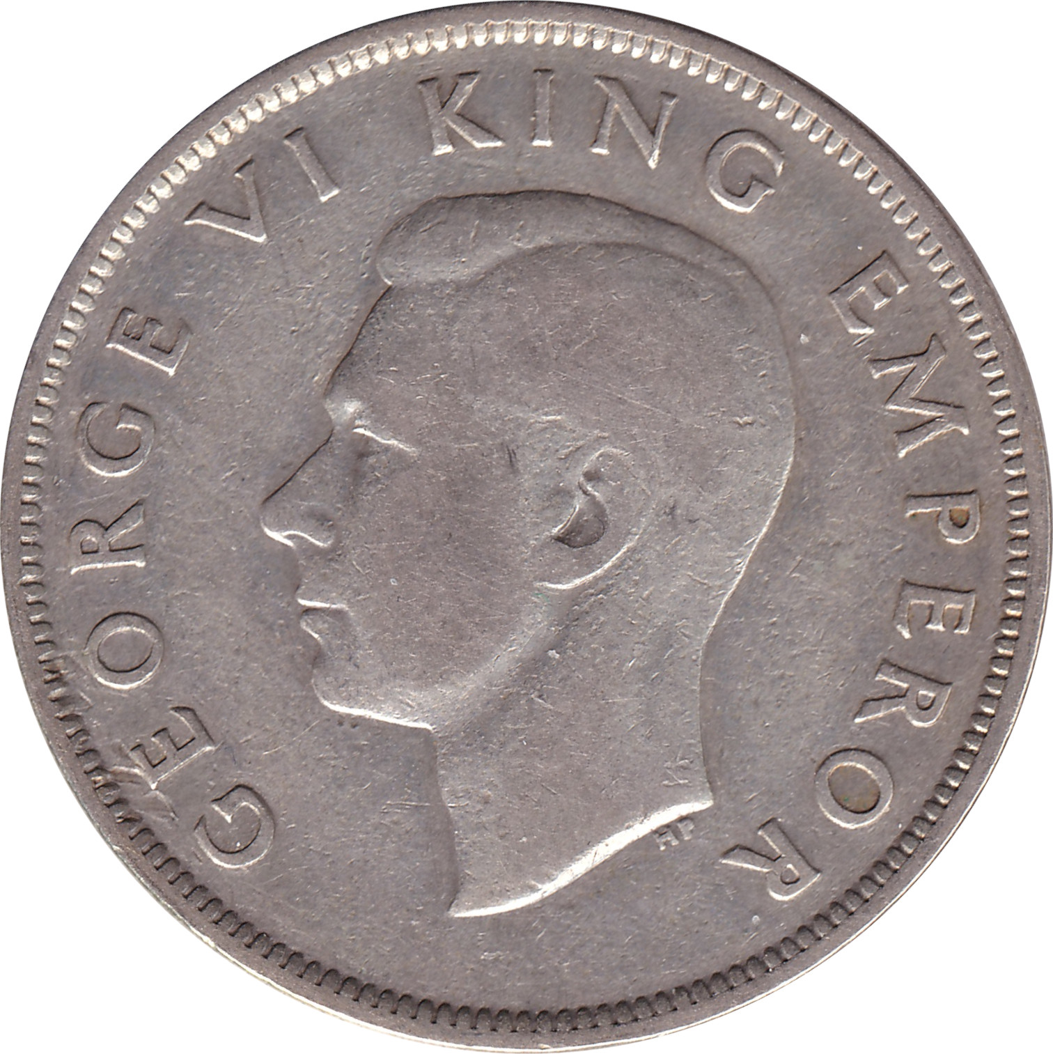 1/2 crown silver - George VI - Emperor