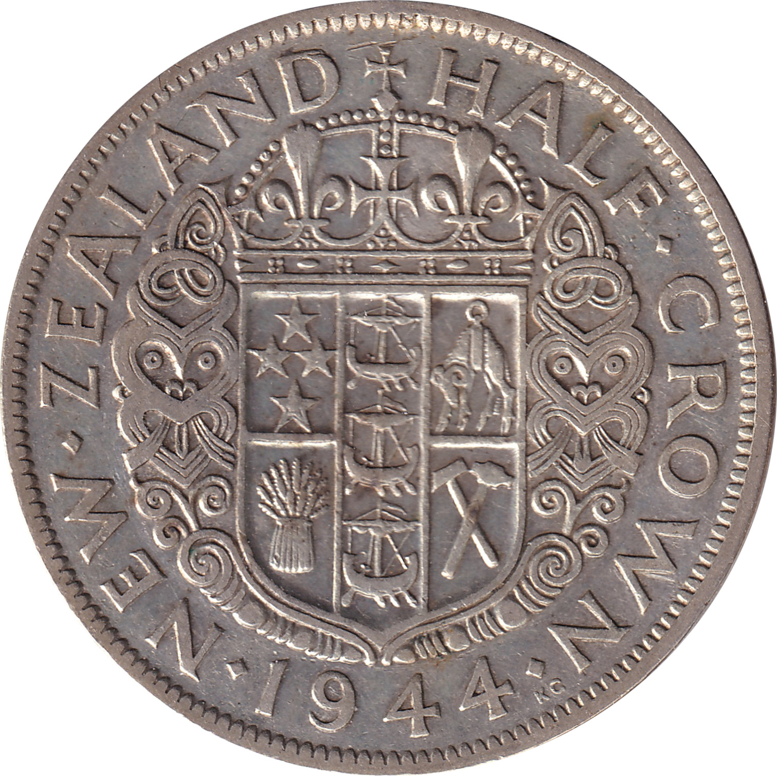 1/2 crown silver - George VI - Emperor