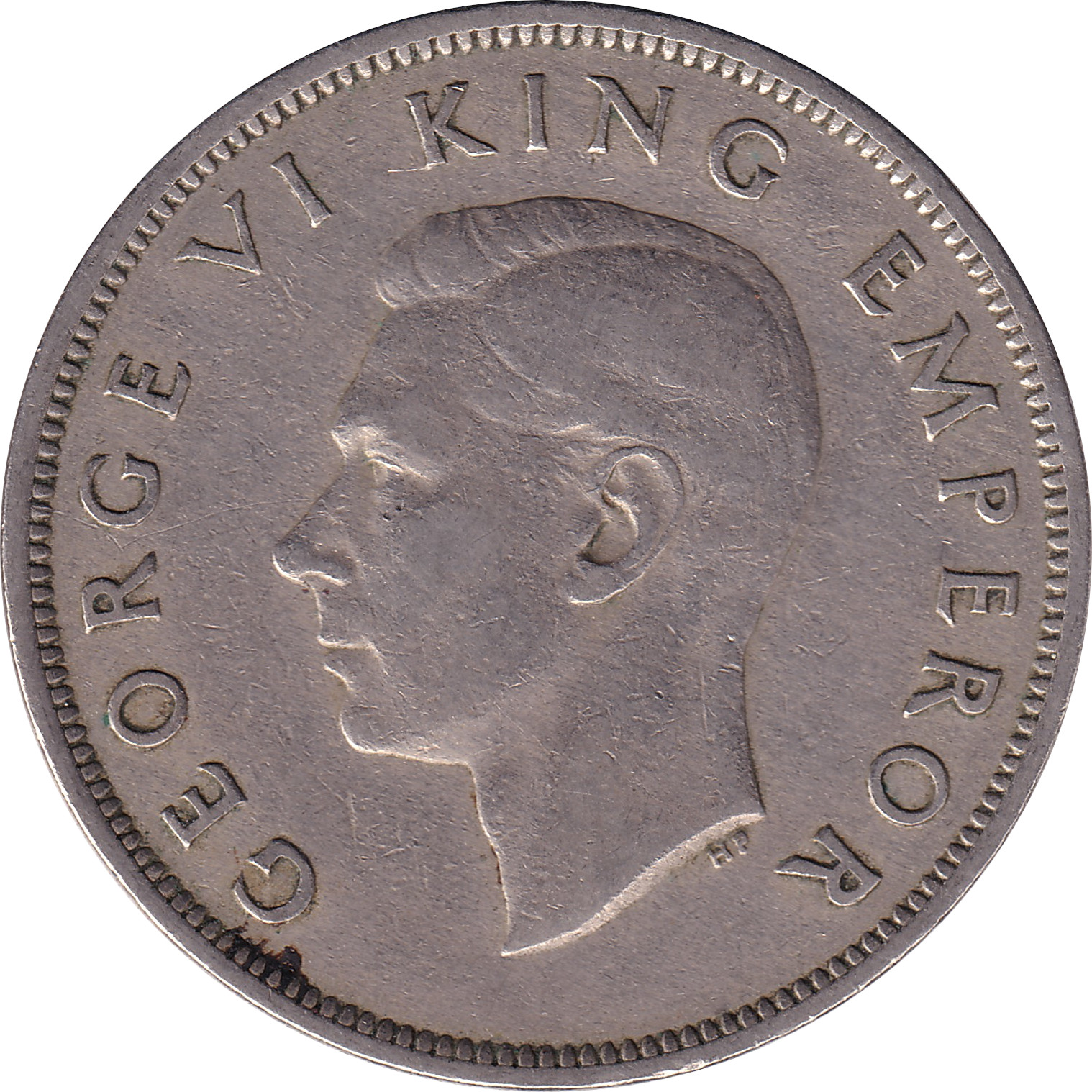 1/2 crown - Georges VI - Empereur