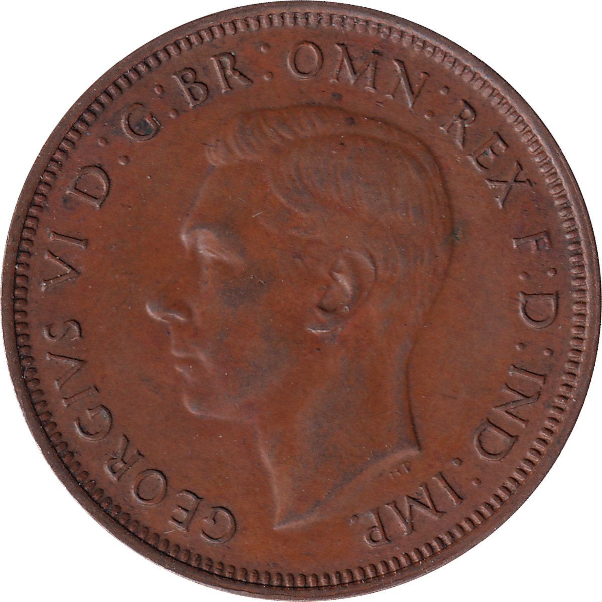 1/2 penny - George VI - Kangaroo - Emperor