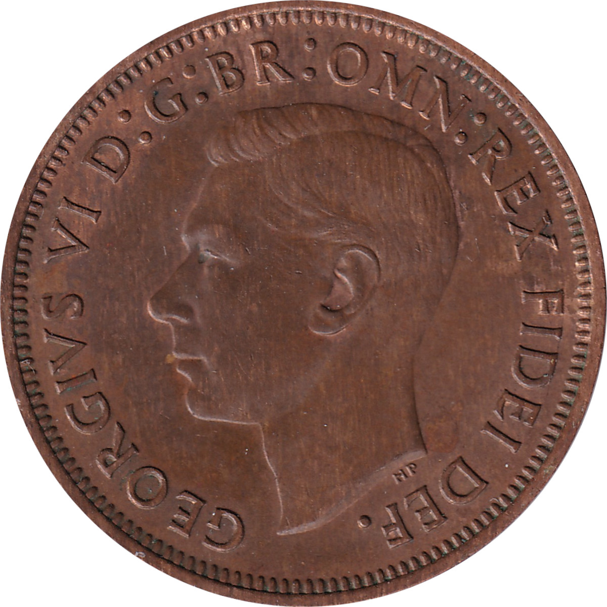 1/2 penny - Georges VI - Kangourou - Roi