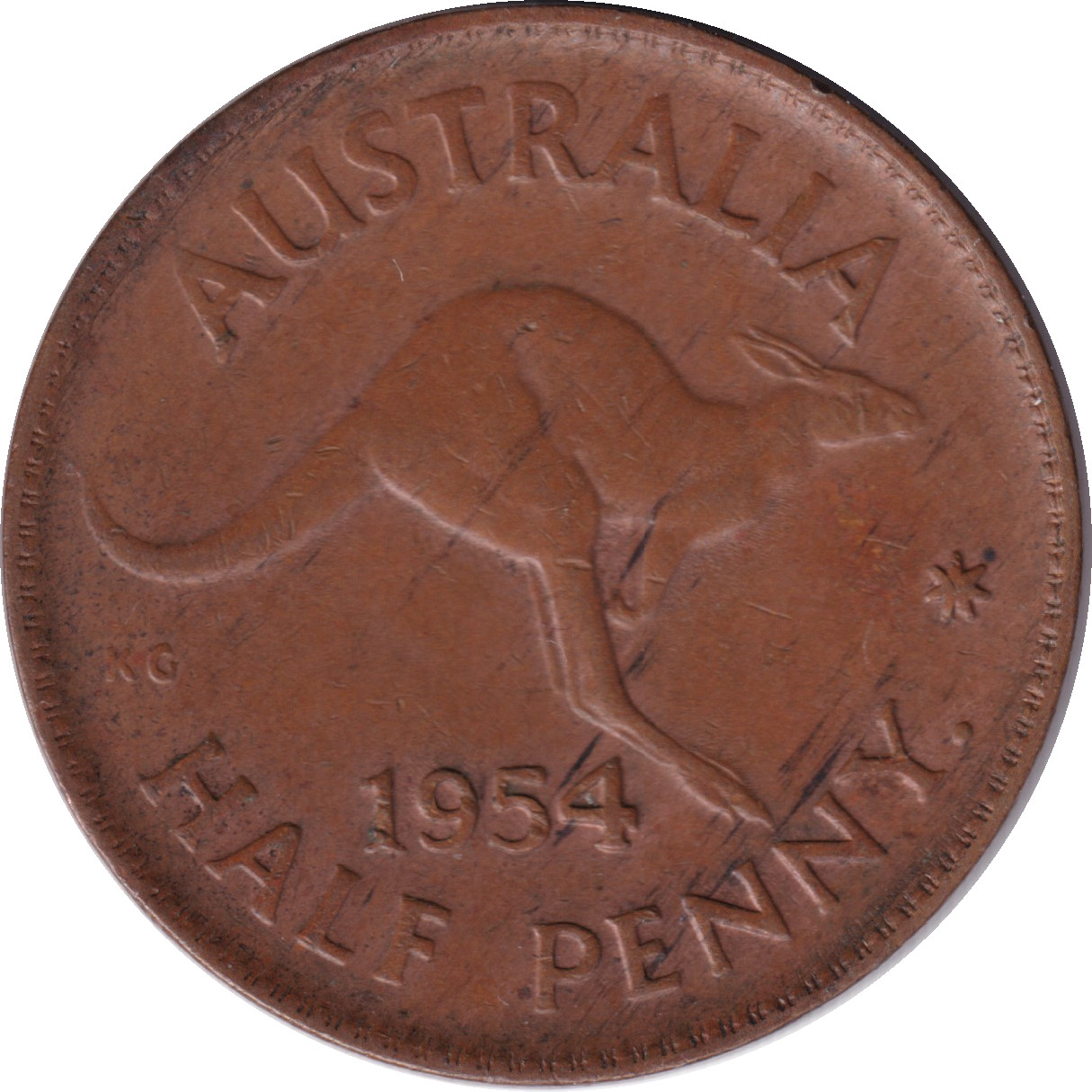 1/2 penny - Elizabeth II