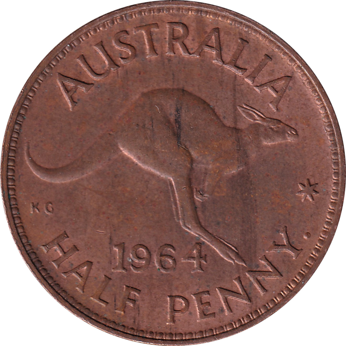 1/2 penny - Elizabeth II