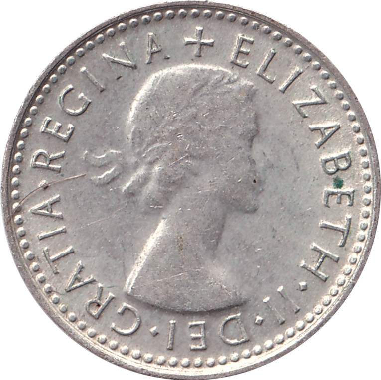 3 pence argent - Elizabeth II