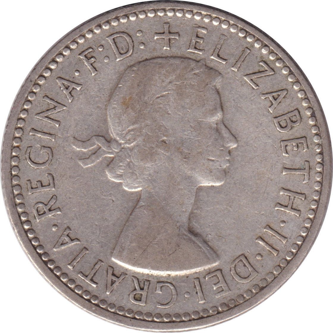 1 shilling argent - Elizabeth II