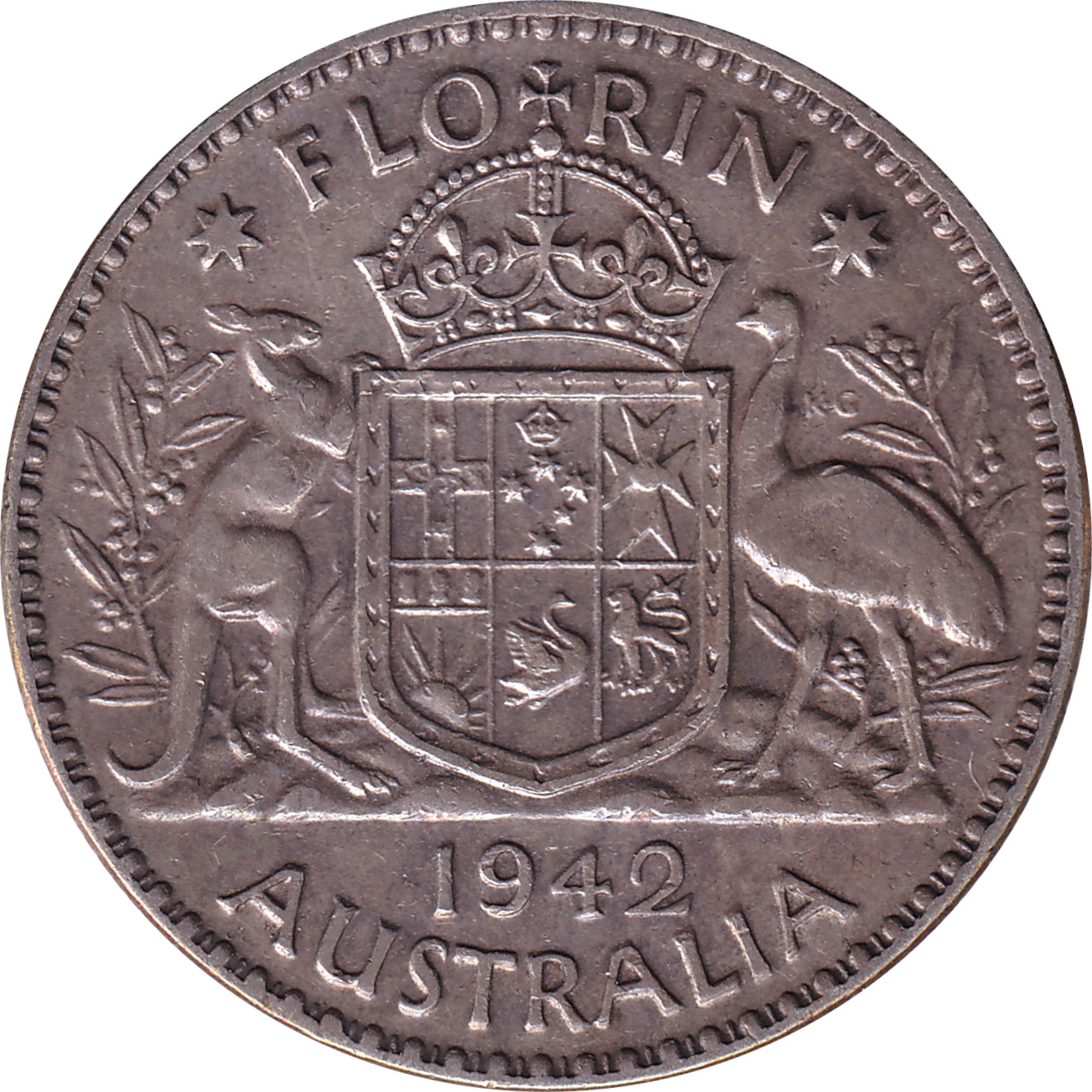 1 florin silver - George VI - Emperor