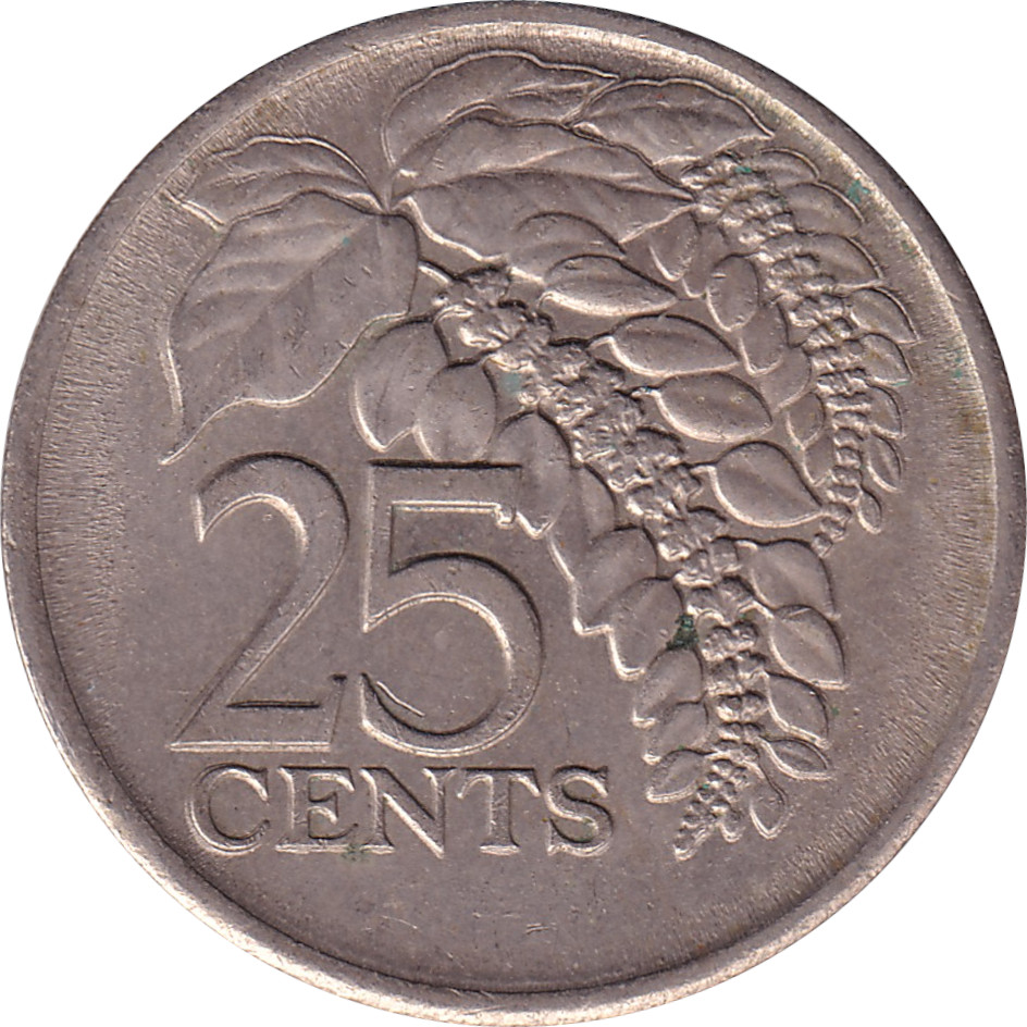 25 cents - Trinidad and Tobago - Small Arms