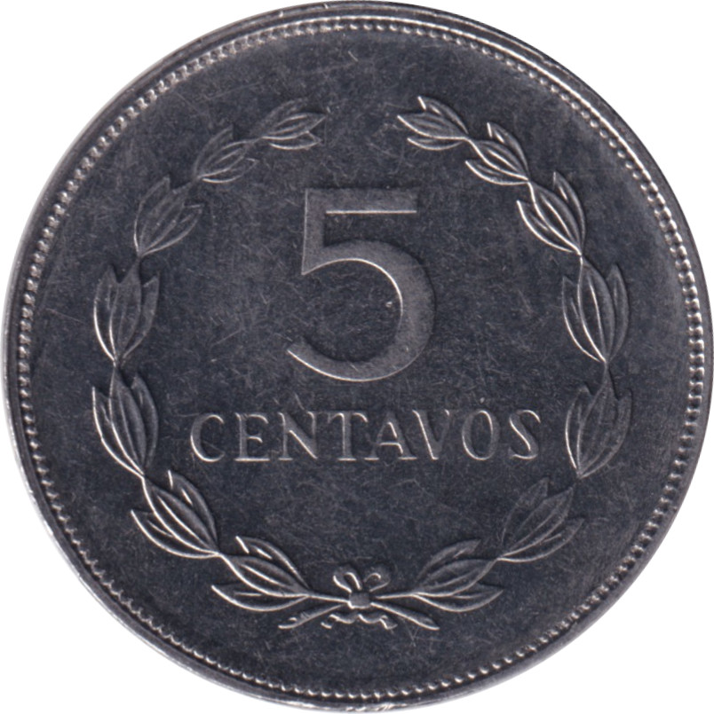 5 centavos - Francisco Morazan - Reduced size - Stainless Steel