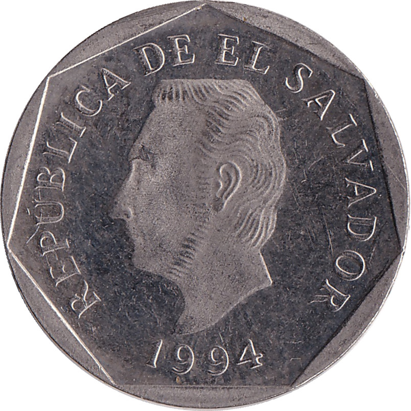 5 centavos - Francisco Morazan - Nickel plate