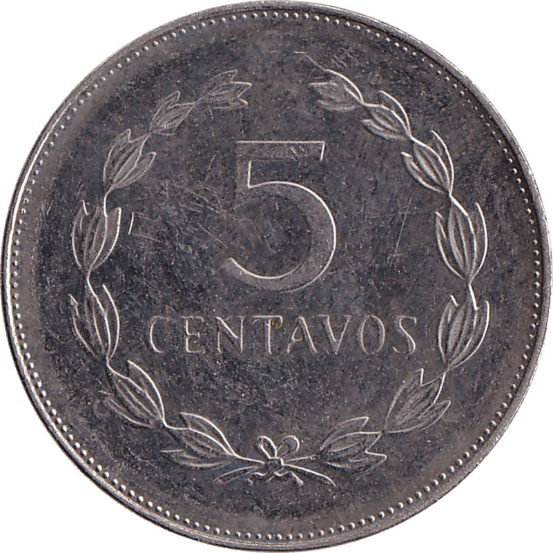 5 centavos - Francisco Morazan - Acier nickelé