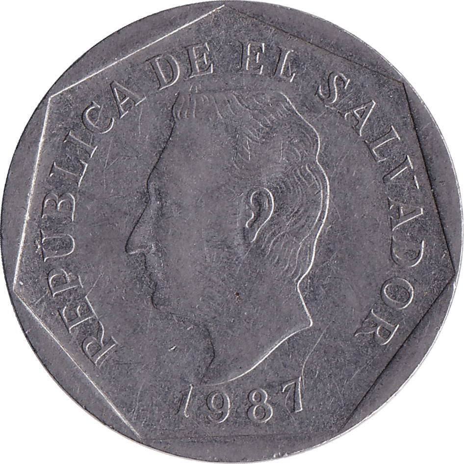 10 centavos - Francisco Morazan - Type réduit - Acier inoxydable