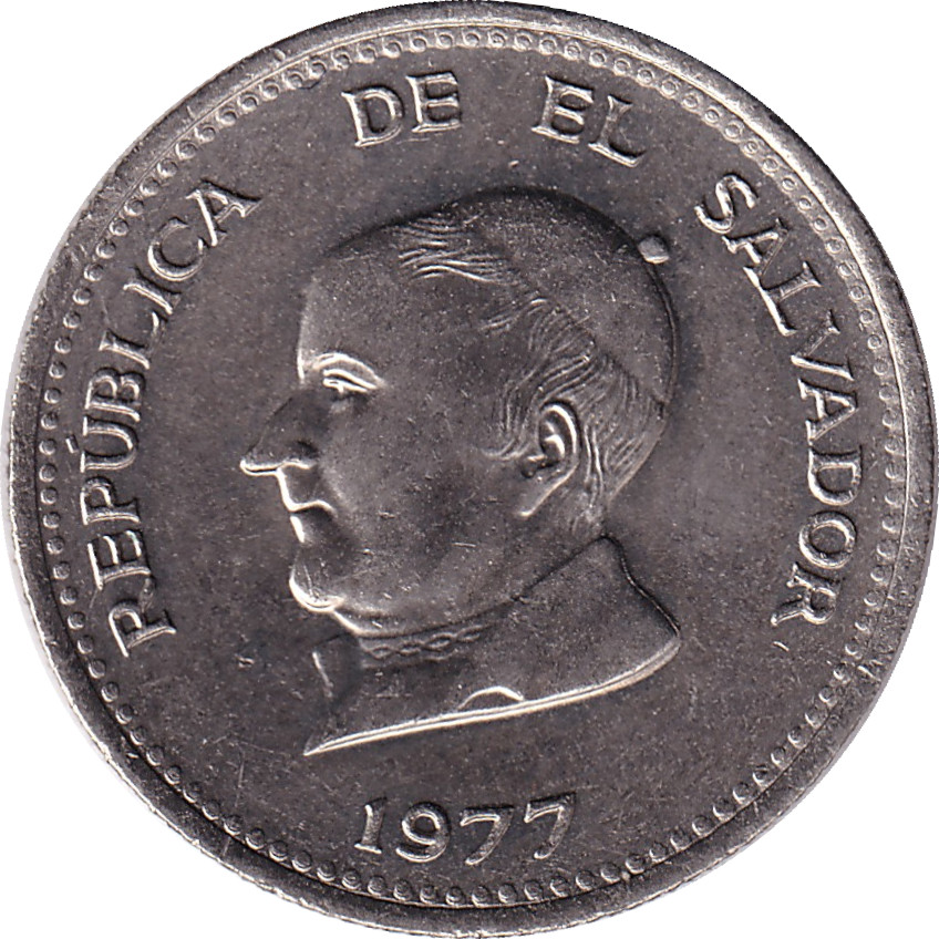 25 centavos - Jose Matias Delgado - Small head - Nickel