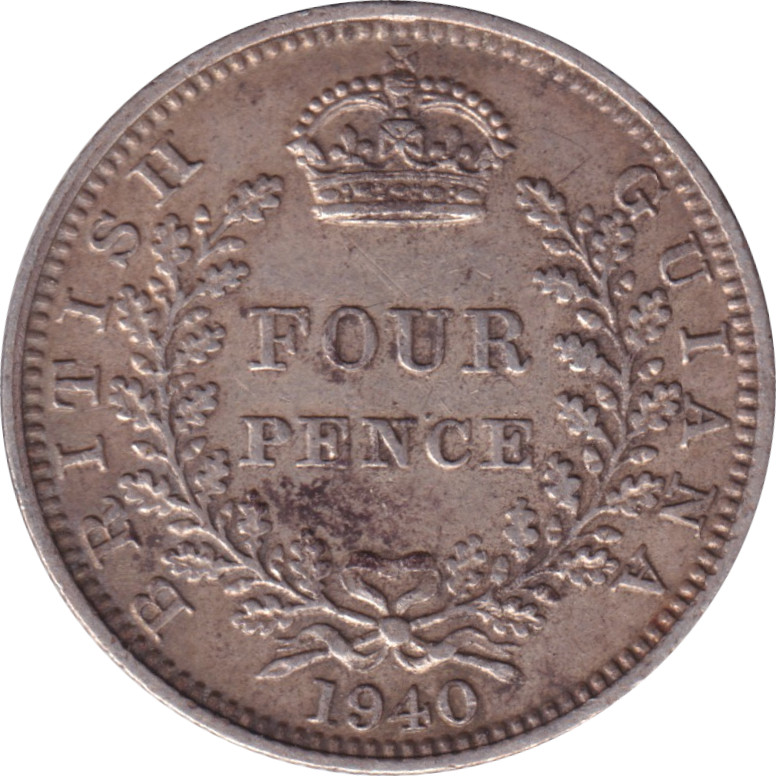 4 pence argent - Georges VI