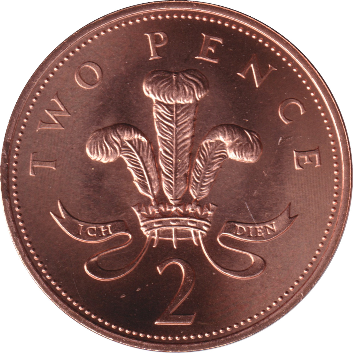 2 pence - Elizabeth II - Old Head - Hat - Bronze