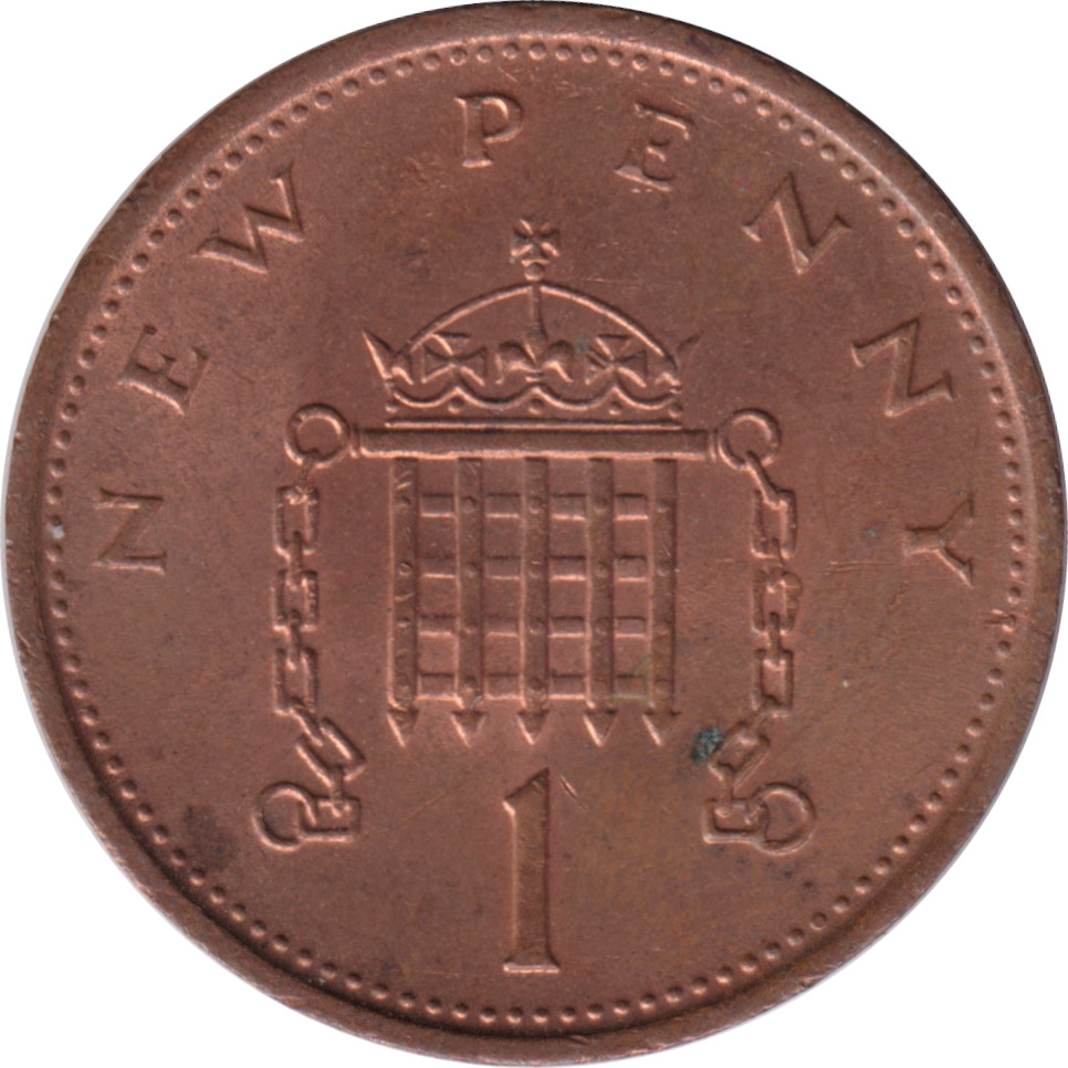 1 penny - Elizabeth II - Young bust - New penny