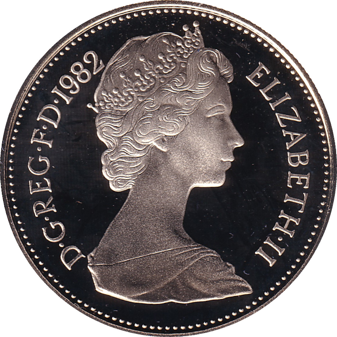 5 pence - Elizabeth II - Young bust - Five pence