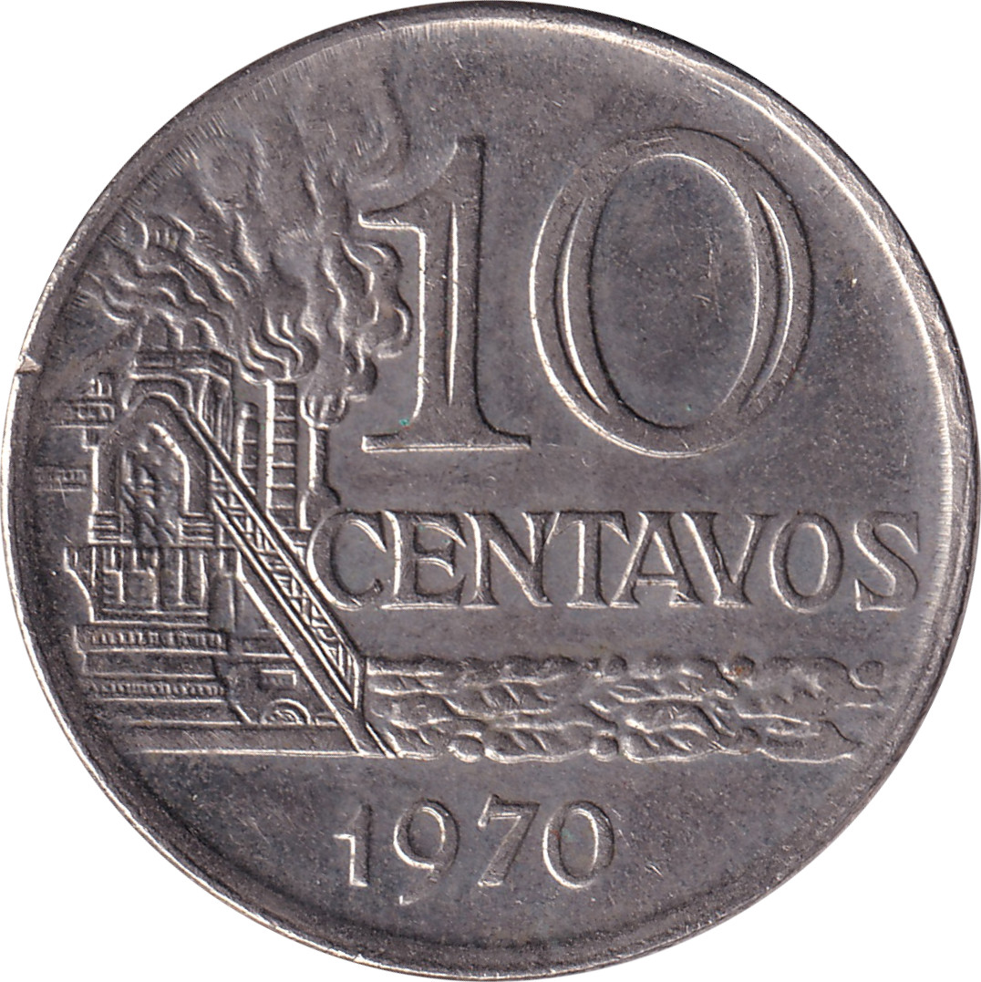 10 centavos - Tête de la Liberté - Cupronickel