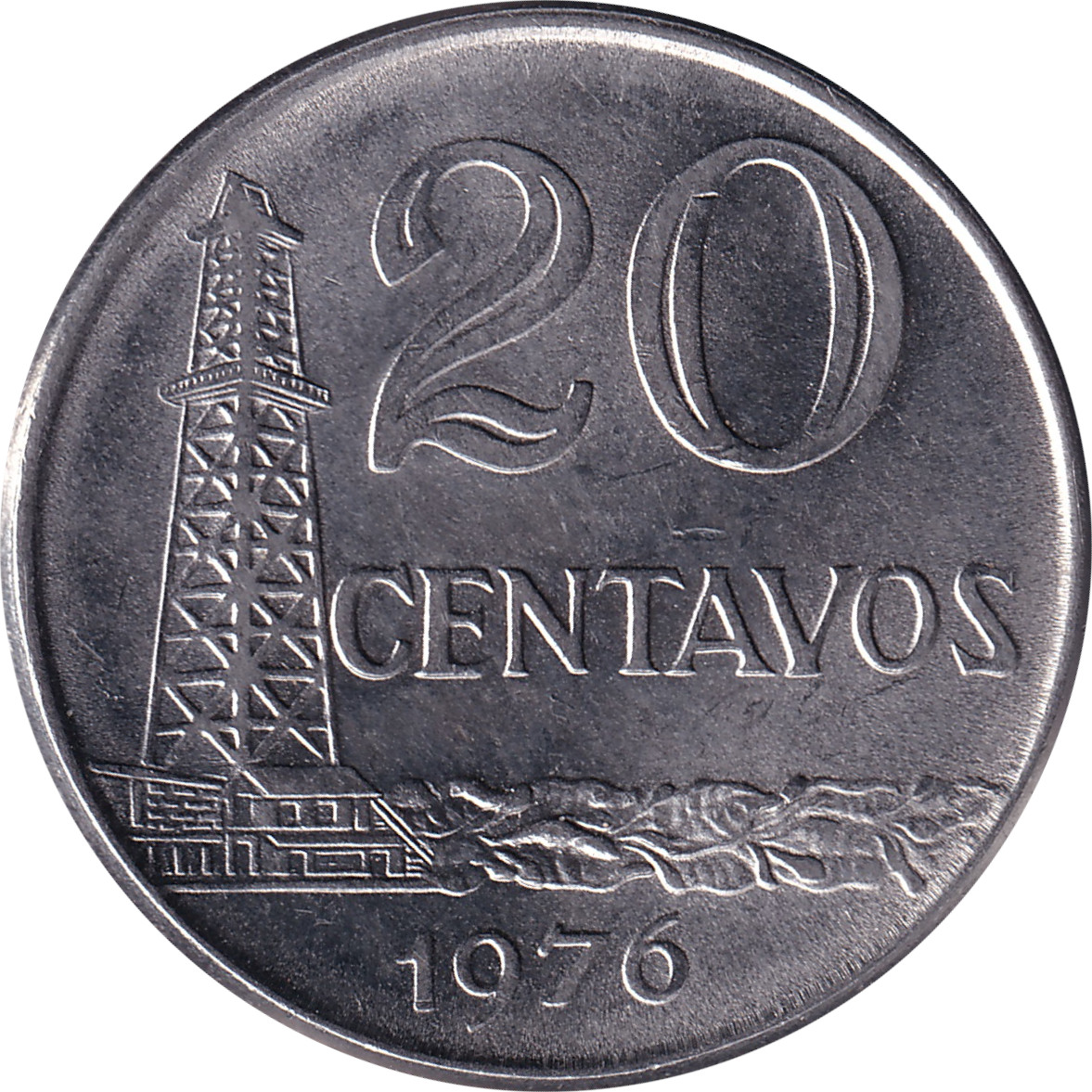 20 centavos - Tête de la Liberté - Acier inoxydable