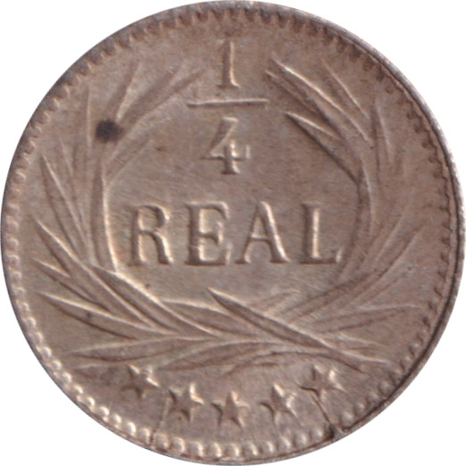 1/4 real argent - Montagnes - Grands rameaux au revers