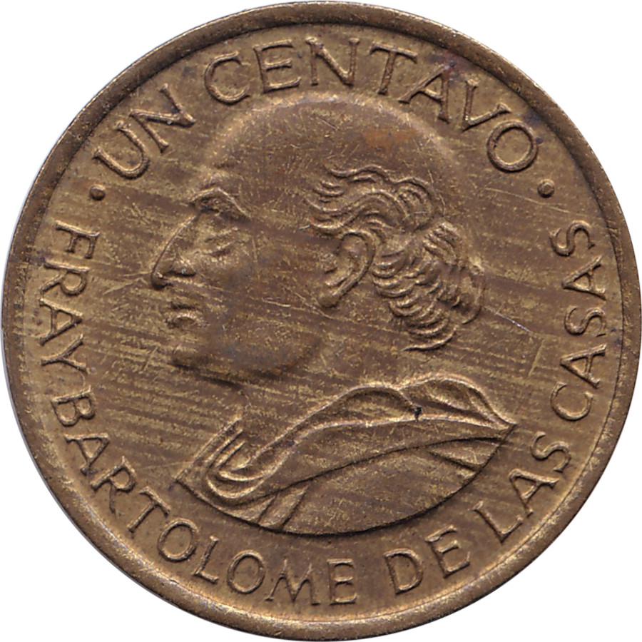 1 centavo - Fray Bartolome - Smallest - Large emblem