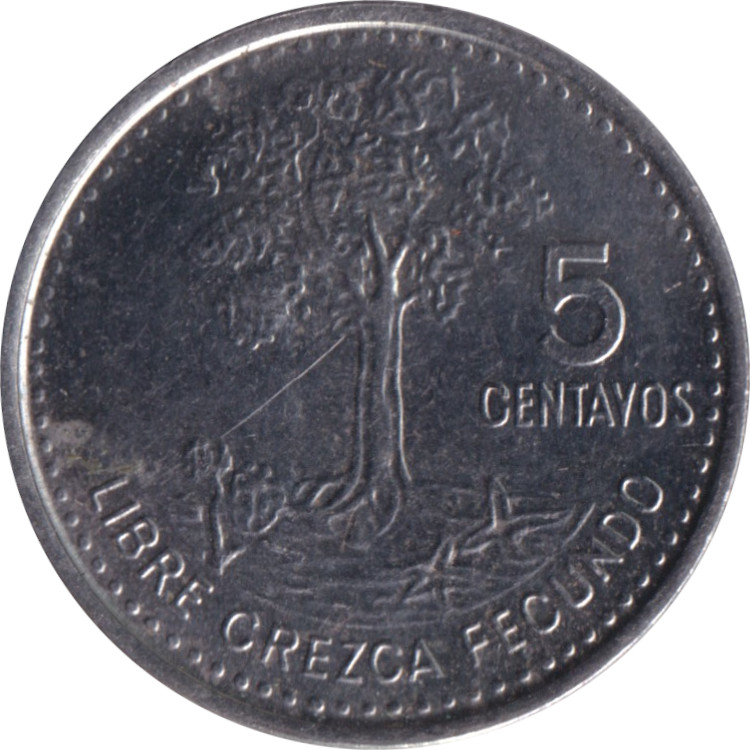 5 centavos - Kapok Tree - Stainless steel