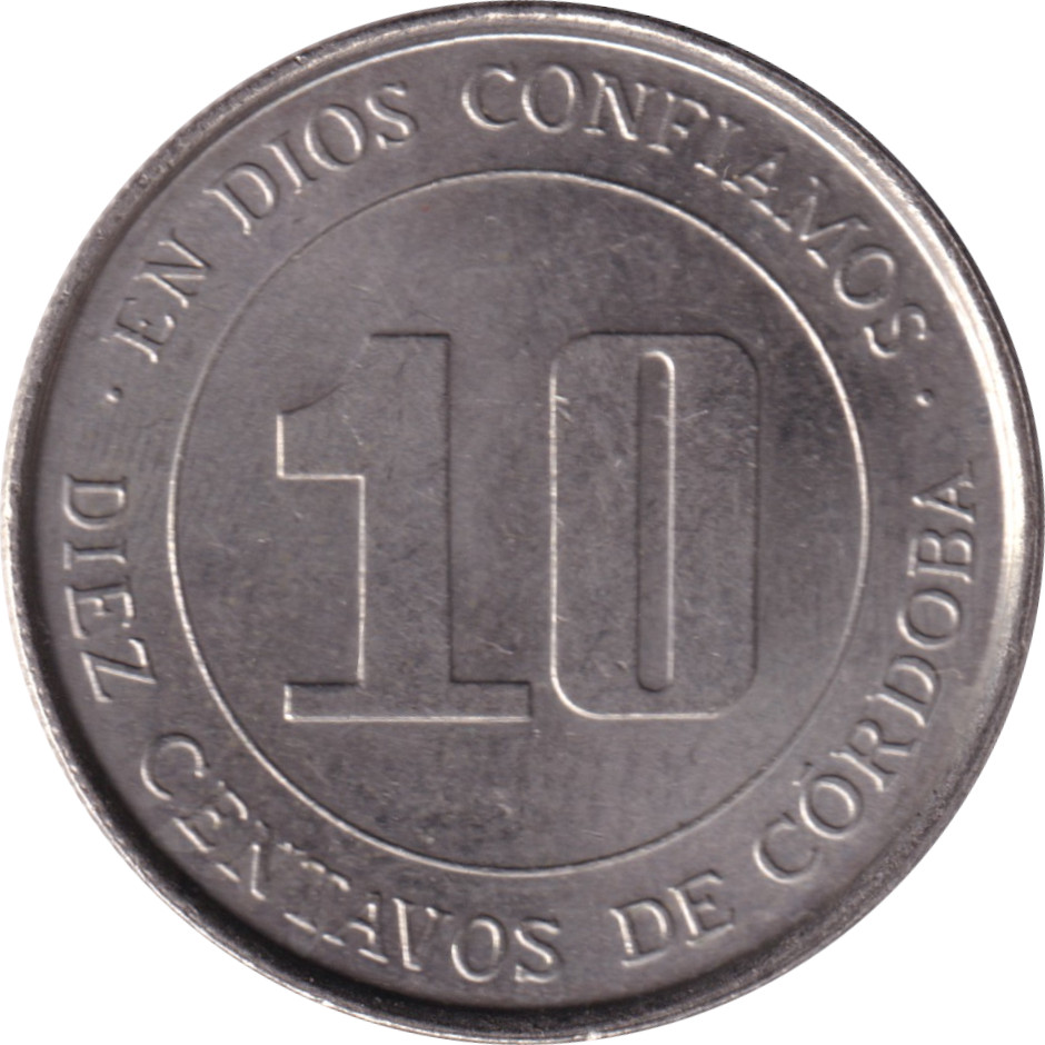 10 centavos - Carte - Cupronickel