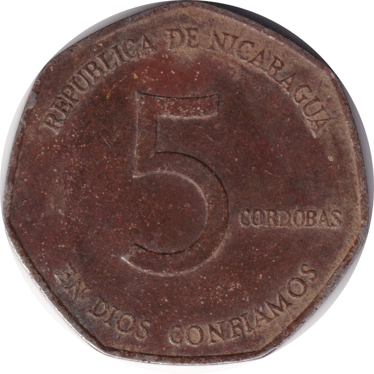 5 cordobas - César Augusto Sandino