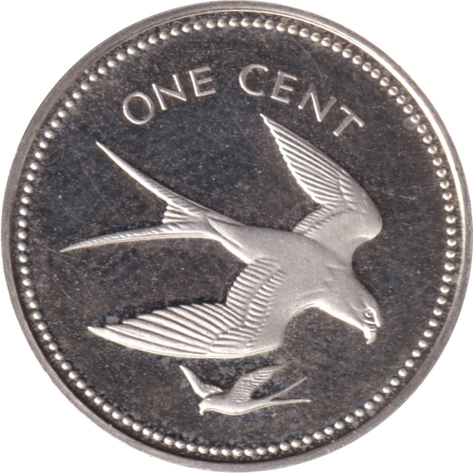 1 cent silver - Large arms - Round