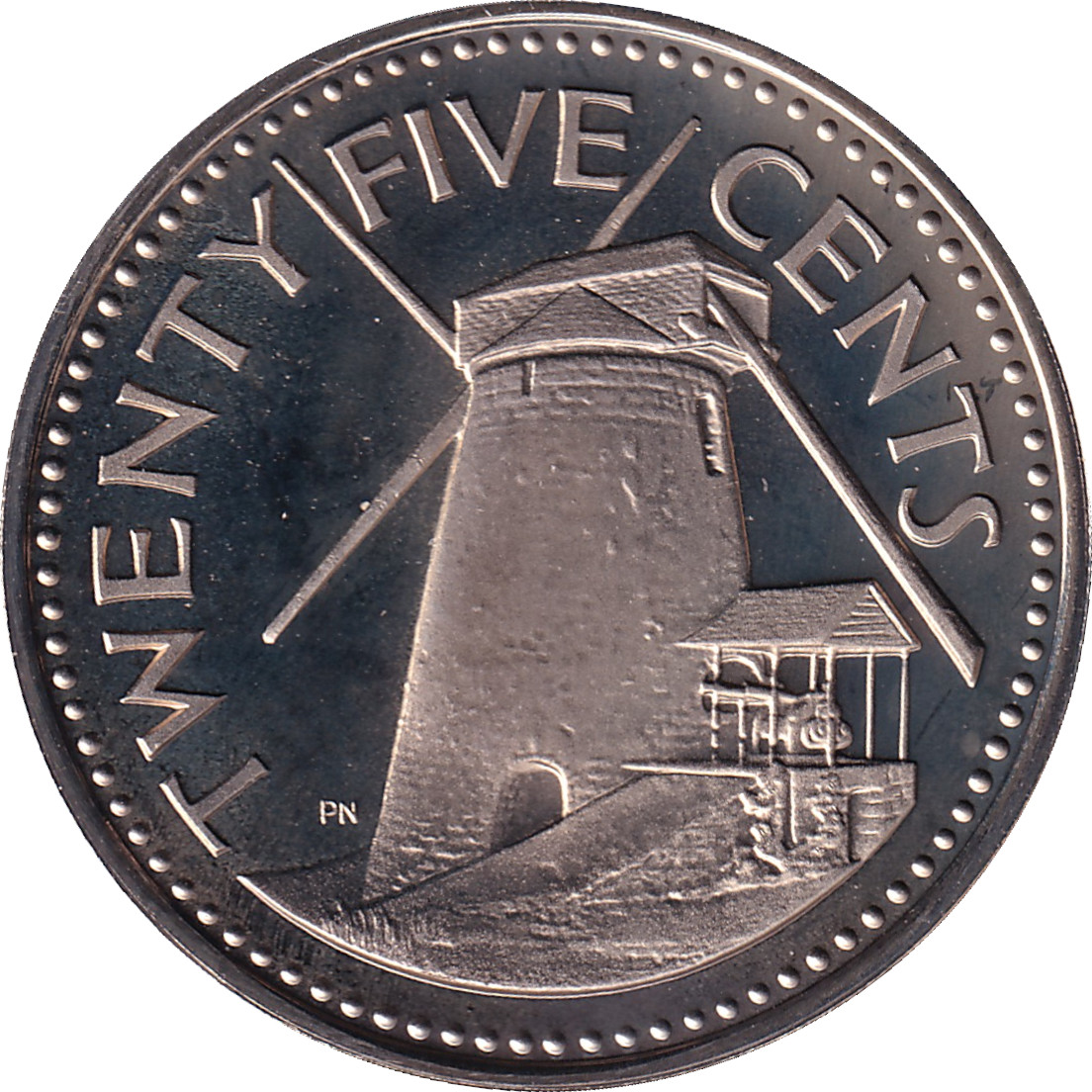 25 cents - Moulin - Cupronickel