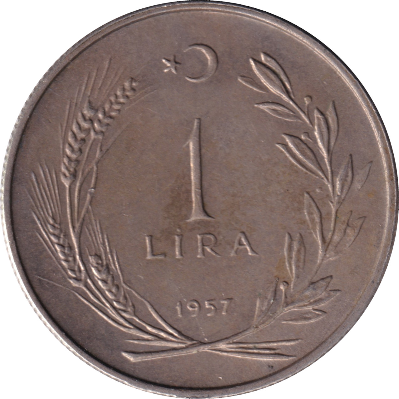 1 lira - Kemal Ataturk - Type 1