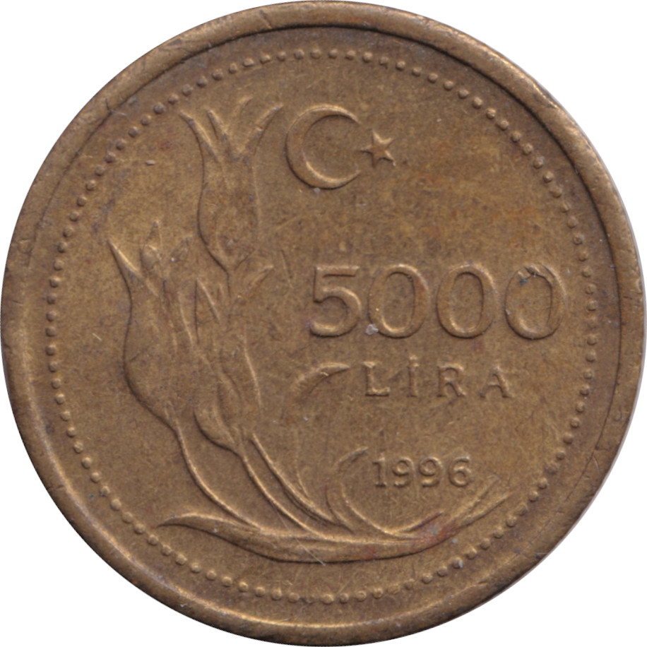 5000 lira - Moustafa Kemal