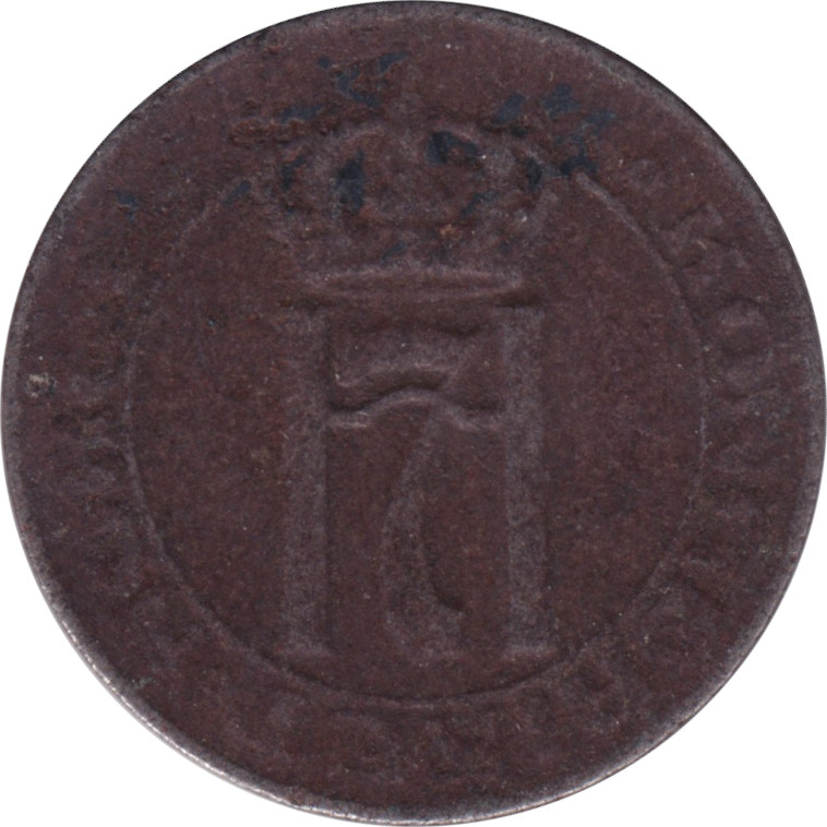 1 ore - Haakon VII - Monogramme - Type 1 - Steel